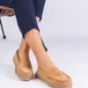 Hnědé dámské mokasíny z ekosemiše Sevilia