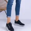 Černé dámské tenisky na platformě Elenora