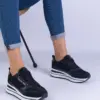 Černé dámské tenisky na platformě Elenora