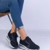 Černé dámské tenisky na platformě Elenora