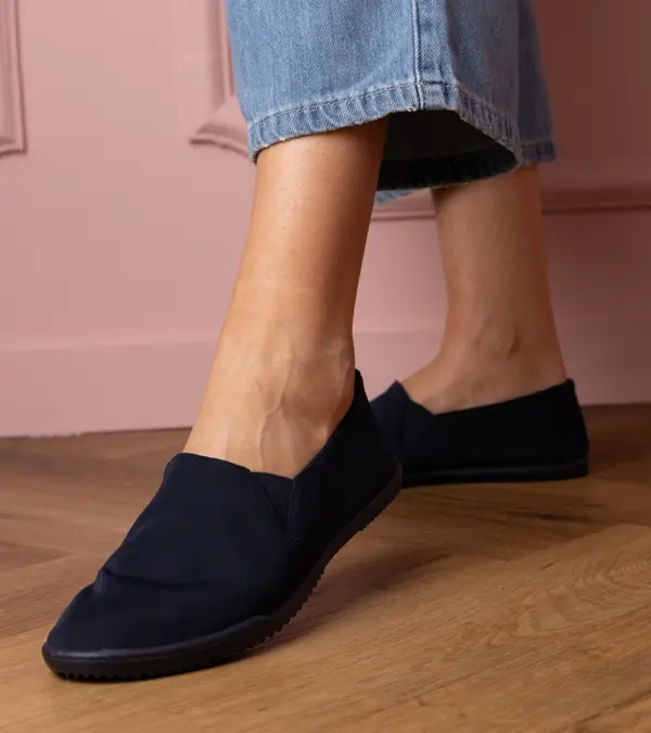 Tmavomodré dámské slip-on tenisky Lenis