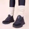 Černé dámské sněhule na suchý zip Penny
