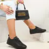 Černé děrované lehké tenisky Zinnia