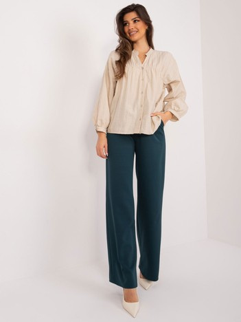 Béžová oversize bavlněná košile BY POMMES LIFE – ALTHEORA