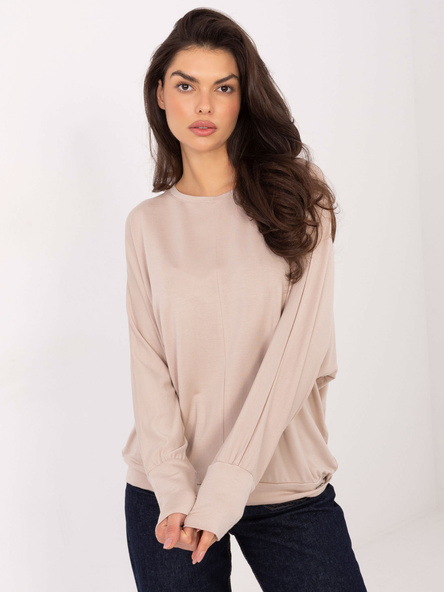 Béžový plus-size top DRAPELLA