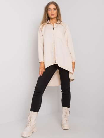 Světle béžová asymetrická košile ex moda – ANNELIA