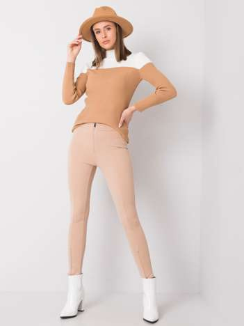 Béžové elegantní kalhoty Georgia RUE PARIS – CAVELIS