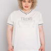 Bílá plus size mikina TAVIANE s aplikací