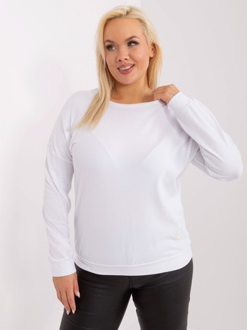 Bílá plus size mikina CALMERA