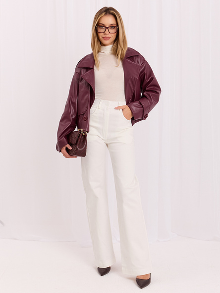 Bílé wide-leg džíny LAKERTA – MAVEVA