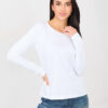 Bílý basic top ELVARISSA s dlouhými rukávy