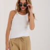 Bílý basic top LORENZIA
