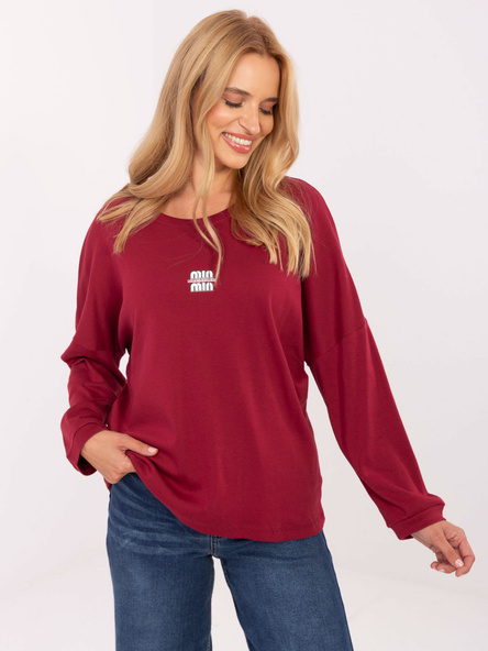 Vínový basic top MODELINE