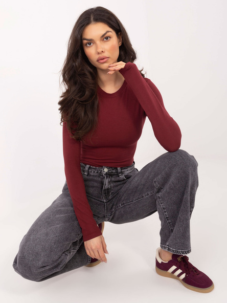 Vínový basic top PURESSA