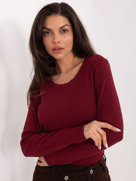 Vínový basic top ESSENIA