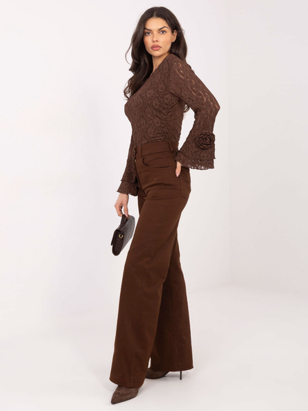 Hnědé straight-leg džíny LAKERTA – IREELLE