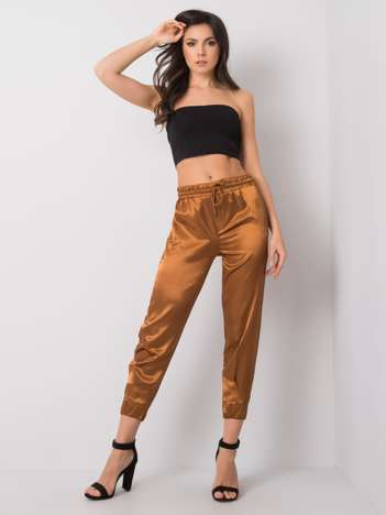 Camel elegantní kalhoty Eleanor RUE PARIS – FRAELIS