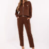 Hnědý casual komplet s oversize mikinou – PHILINA