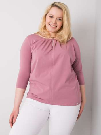 Starorůžový plus size top VELARIS