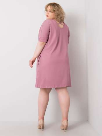 Tmavě růžové plus size šaty BELLAMY