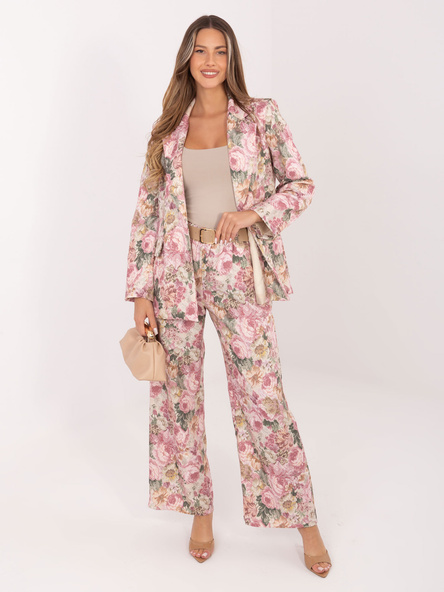 Starorůžové elegantní wide-leg kalhoty RUE PARIS – KASINA