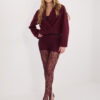 Vínové elegantní krajkové legíny – IREINA