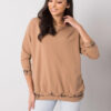 Camel mikina Charliza v one size střihu – CIRARA