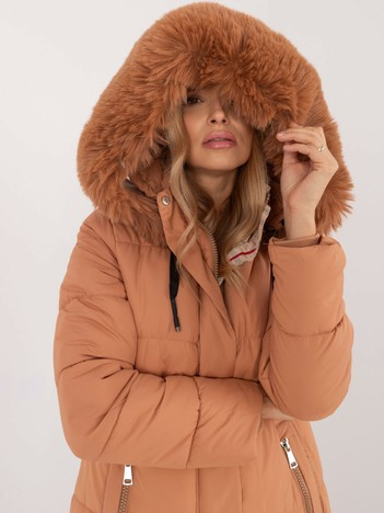 Camel zimní bunda s odnímatelnou kapucí – NIRORIA