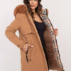 Camel zimní parka s kapucí – SOLEVA