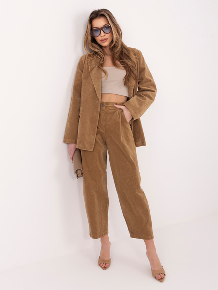 Camel manšestrové kalhoty RUE PARIS v délce 7/8 – JENYSSA