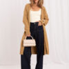 Velbloudí dlouhý oversize kardigan CELETTA