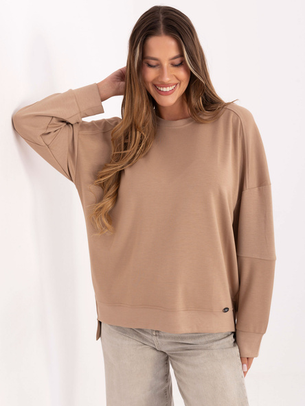 Tmavě béžová oversize mikina CALMORIA