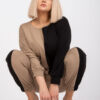 Černo-béžový plus size komplet Amishi – ADORA