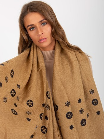 Velbloudí extra dlouhý šál s potiskem – JOSEPHINE