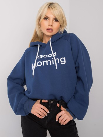 Tmavě modrá zateplená oversize mikina Alice – FARINA