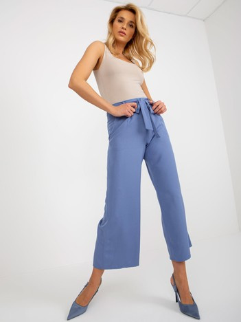 Tmavě modré culottes LAKERTA v délce 7/8 – NIAORA