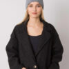 Tmavě šedá pletená beanie čepice – OLIVIE