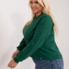 Tmavě zelená plus size mikina Florentia – CIRORA