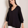 Černá oversize mikina Sally RUE PARIS – BELARA