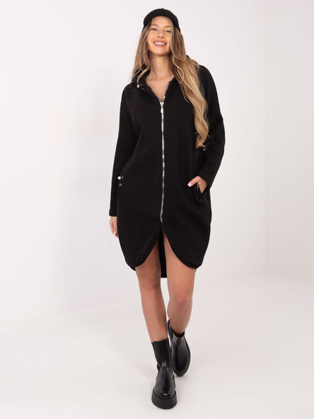 Černá mikina Tina RUE PARIS na zip – AURALIA
