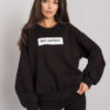 Černá mikina Jordy s kapucí – ELNELIA