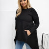 Černá plus-size tunika SENTELLE