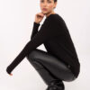 Černý plus-size top COMFOREL