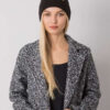 Černá pletená beanie čepice – OLIVIE