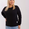 Černá bavlněná plus size mikina CALMERA
