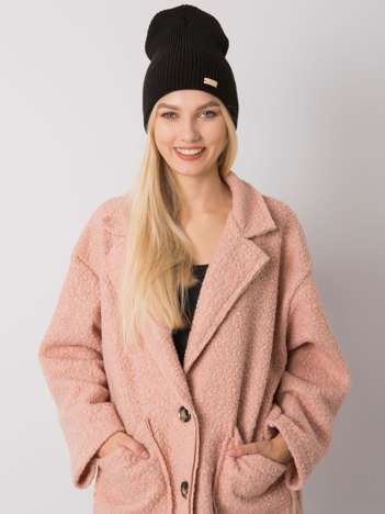 Černá pletená beanie čepice – VALERIE