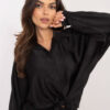 Černá elegantní oversize košile ITALY MODA – DORALISE