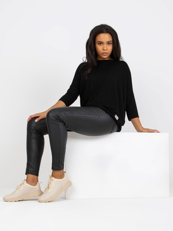 Černý plus size basic top VISCARIA