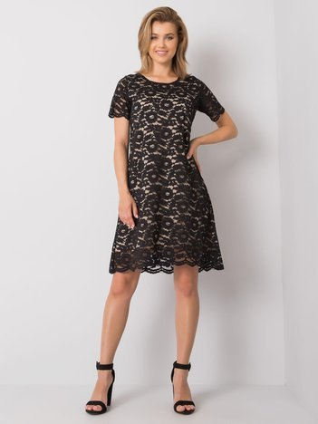 Černé krajkové šaty LULU pro elegantní večer