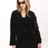 Černé manšestrové sako oversize RUE PARIS – QYRAVA